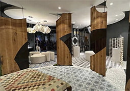 HABITACIÓN EN EL ESPACIO TEMPO CON EL PAVIMENTO PORCELÁNICO CARINO DECO IBERIA