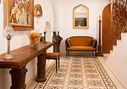 Recepción con pavimento de la serie Victorian